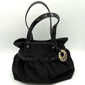 Fendi Zucca Mare Mini Jacquard & Patent Leather Chef Bag - Authentic, Excellent